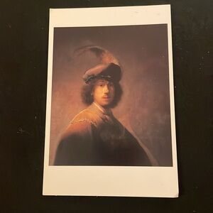 Self Portrait by Rembrandt Harmenszoon Van Rijn Art Postcard
